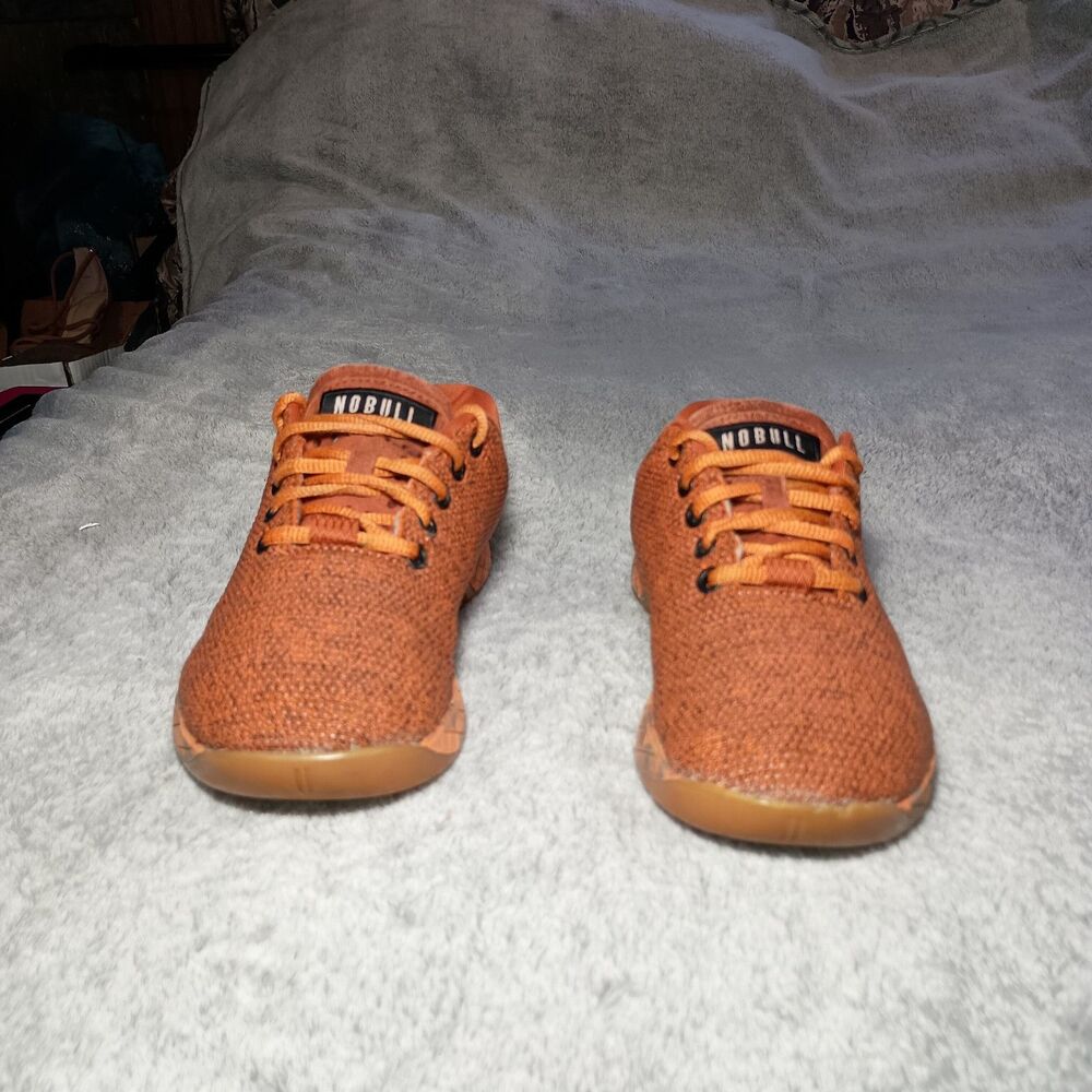 NOBULL Orange Heather Low Top Trainer Athletic Sneakers Women's Size 6 Men's 4.5 - Picture 14 of 16